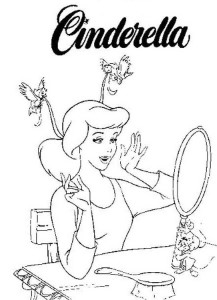 Disney Princess Cinderella Coloring Pages | Disney Cartoons
