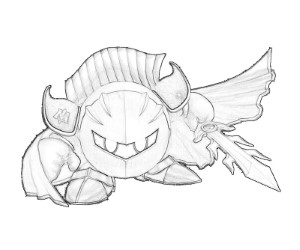 Meta Knight Coloring Page