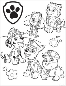 Paw Patrol Coloring Page Free Pages Online Halloween – Slavyanka