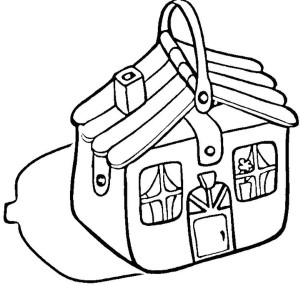 House Suitcase coloring page | Free Printable Coloring Pages