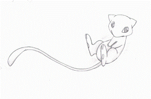 Mew Pokemon - Coloring Pages for Kids and for Adults