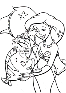 kids free coloring pages image 16. beautiful princess ariel ...