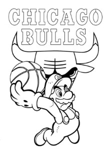 Chicago Bulls Coloring Page
