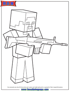 Minecraft Herobrine Coloring Pages Related Keywords & Suggestions ...