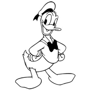 Donald Duck Coloring Pages Picture | Disney Cartoon Character