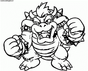 Guide Bowser Coloring Pages Colorine 3390 - Widetheme