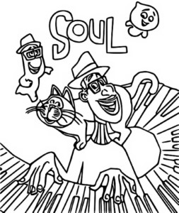 Soul Pixar coloring pages