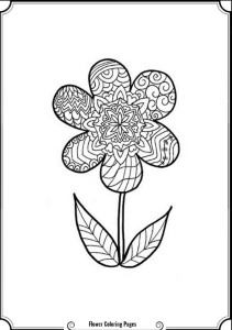 Intricate Flower Coloring Pages - Cooloring.com
