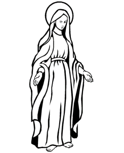 Mary Coloring Pictures - Coloring Pages for Kids and for Adults