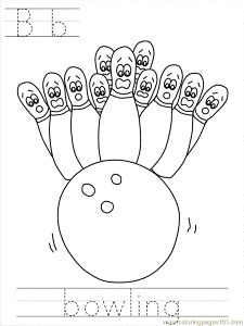 Bowling Coloring Page
