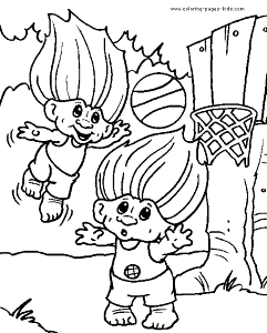 Troll & Giant color page - Coloring pages for kids - Fantasy ...