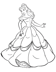 Free Printable Disney Princess Coloring Pages | H & M Coloring Pages