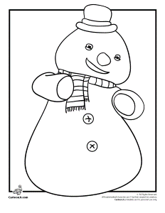 Chilly the Snowman Doc McStuffins Coloring Page | Cartoon Jr.