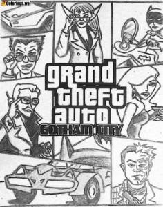 Gta 5 Coloring Pages Gotham City | GTA 5 Coloring Pages ...
