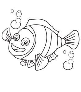 Nemo Fish Coloring Pages | Animal Coloring Pages | Kids Coloring