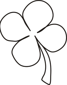 Four Leaf Clover Coloring - Spring Coloring Pages : iKids Coloring