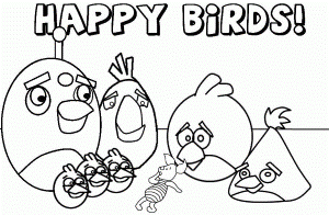 Unique Angry Birds Coloring Pages - Wallpaper HD