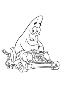 Download Patrick Star Riding Spongebob Printable Coloring Pages Or