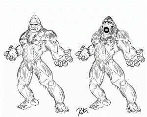 Free Bigfoot Coloring Pages, Download Free Clip Art, Free Clip Art on  Clipart Library