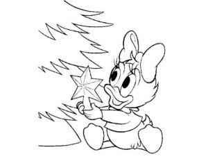 Print Cute baby daisy christmas star disney coloring pages or