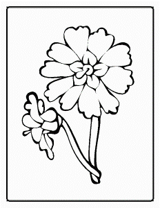 Flower Coloring Pages to print for kids | Great Coloring Pages