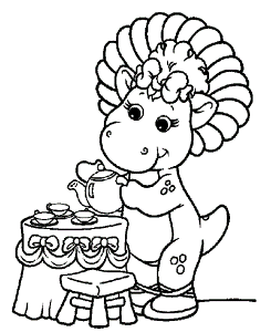 Visit Coloring-Page.net for Barney coloring pages