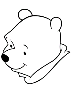 Easy Winnie The Pooh Bear For Toddlers Coloring Page Easy