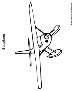 Airplane Coloring Sheets