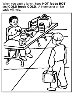 Coloring Page: Hot and Cold - Partnership for Food Safety Education