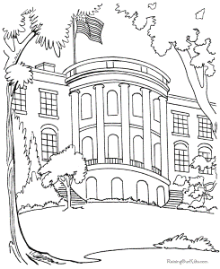 The White House Coloring pages