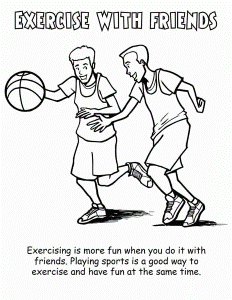 Physical Fitness Colouring Pages (page 2)