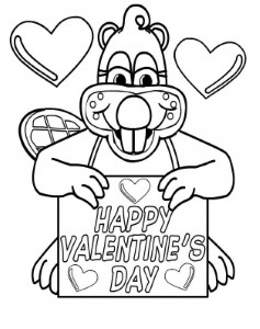 Happy Valentine Day Coloring Pictures
