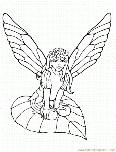 Coloring Pages Fairy Coloring Pages0001 (Cartoons > Others) - free