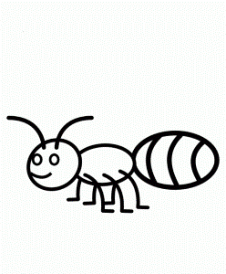 Pictures Animal Ant Coloring Page For Kids - Ant Coloring Pages