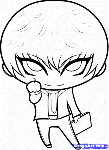 How to Draw Chibi Light, Light Yagami, Step by Step, Chibis, Draw