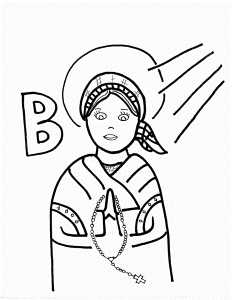 Coloring Pages Saints To Color Page 4 240327 St Bernadette
