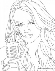 Hannah Montana Miley Cyrus Printable Coloring Pages 6 Extra 20230