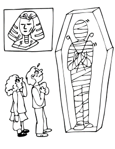 Do Not Appear When Printed Only The Mummy Coloring Page Will Print