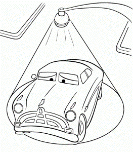 Duc Hudson Sad Coloring Page - Pixar Car Coloring Pages : New Cars