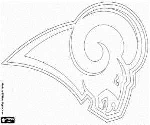 Emblem of Saint Louis Rams coloring page #kidswoodcrafts | Diseño grafico,  Disenos de unas, Hiloramas