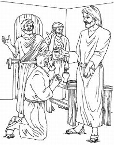Doubting Thomas Coloring Pages
