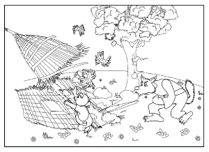 Coloring Pages - The Three Little Pigs 4