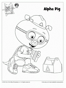 Alpha Pig Coloring Page Id 16118 Uncategorized Yoand 33582 Pig