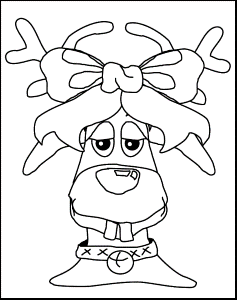 Goofy Rudolph - Free Coloring Pages for Kids - Printable Colouring