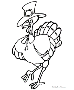 Free Thanksgiving Turkey Coloring Sheets 016