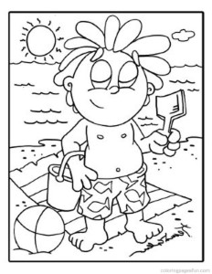 Beach Coloring Pages - Category