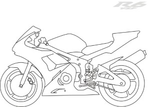Yamaha motorcycles coloring pages | Free coloring pages | #2