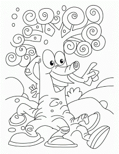 A happy tree coloring pages | Download Free A happy tree coloring