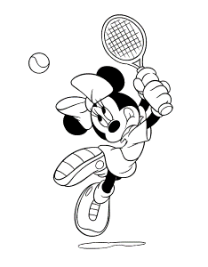 38 coloring pages of Minnie Mouse