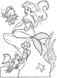 Little Mermaid Coloring Pages To Print